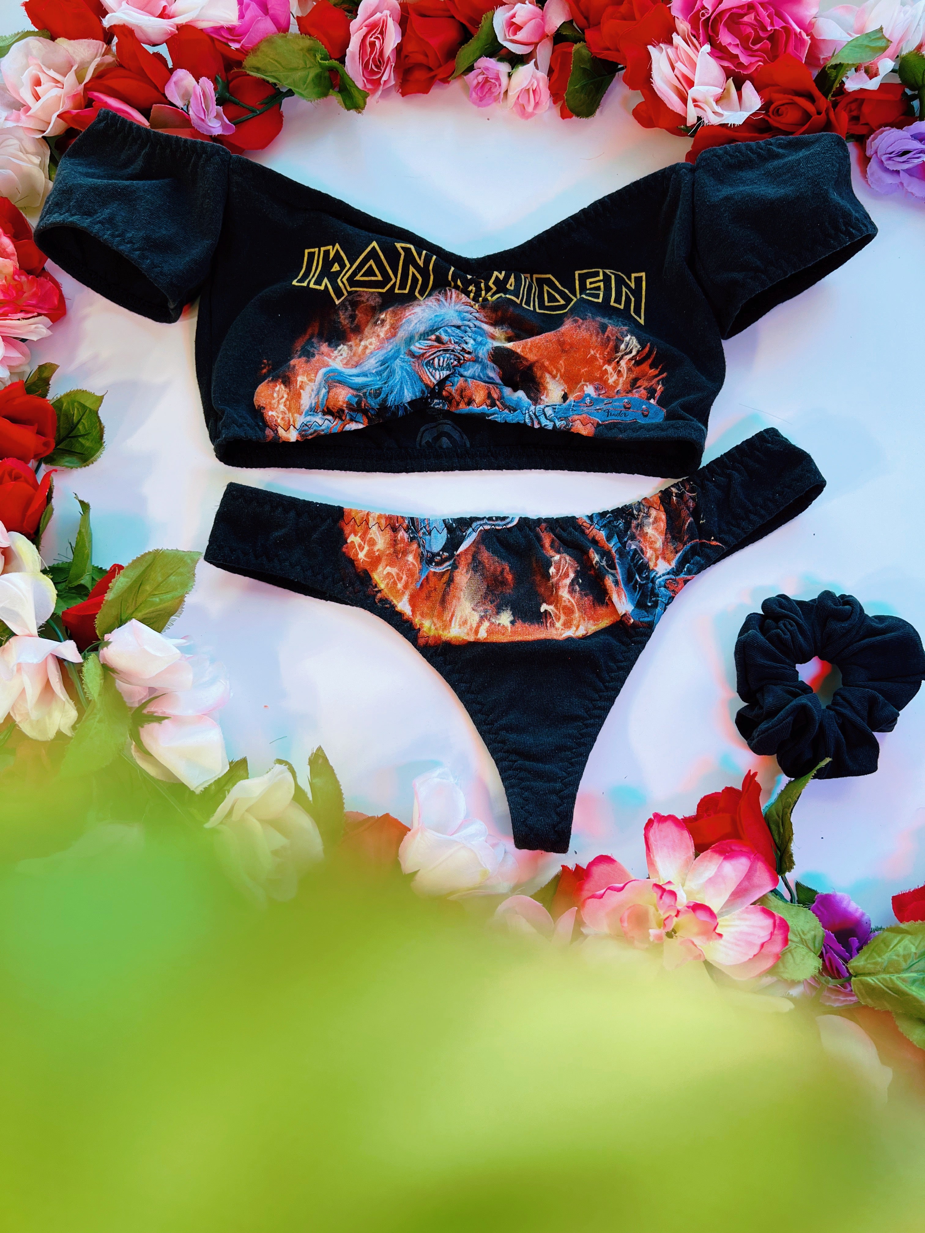 Alexandrea Anissa Iron Maiden T-Shirt Lingerie Set